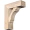 Ekena Millwork Olympic Block Smooth Bracket w/ Offset Brace, Douglas Fir, 7 1/2"W x 22"D x 26"H BKT0806X22X26OLY05SDF - alternate 1